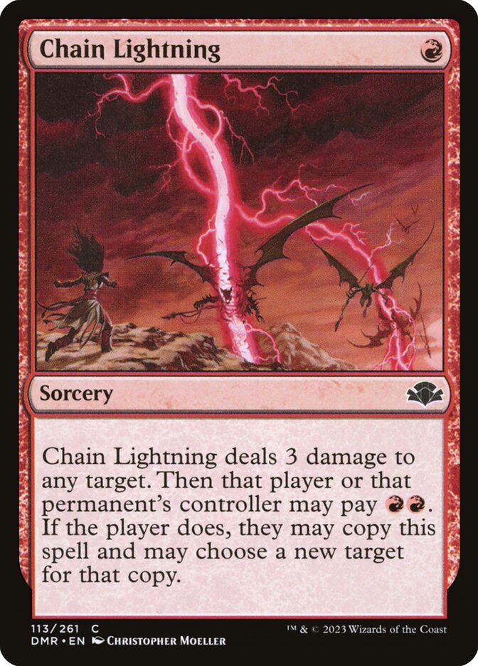 Chain Lightning 113 (Dominaria Remastered)  | Good Games Morley