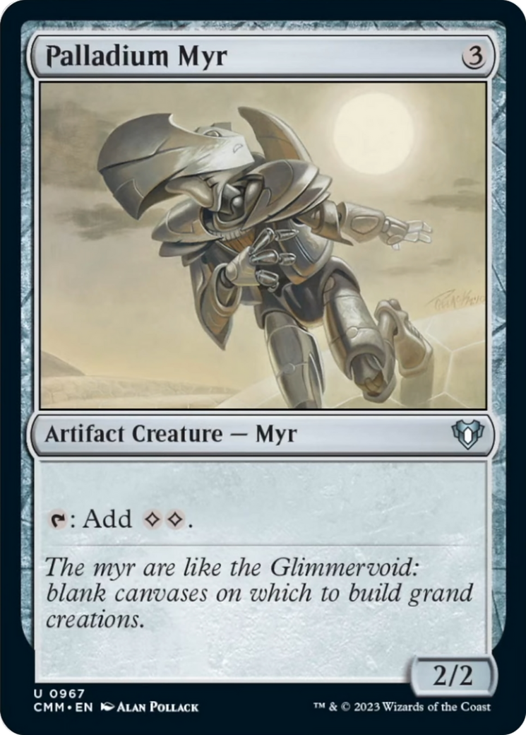Palladium Myr [Commander Masters] | Good Games Morley