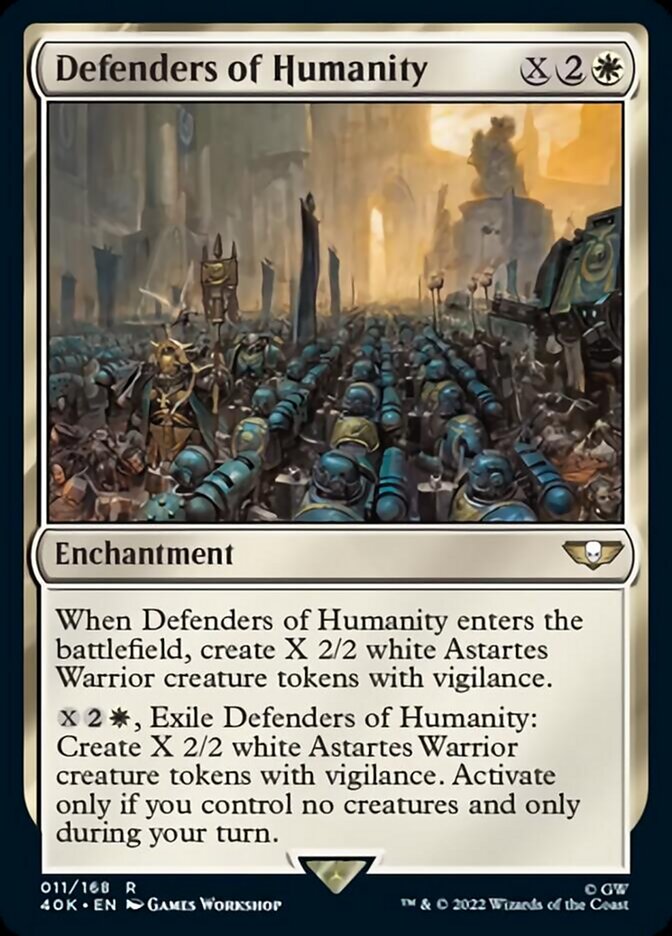 Defenders of Humanity (Surge Foil) [Warhammer 40,000] | Good Games Morley