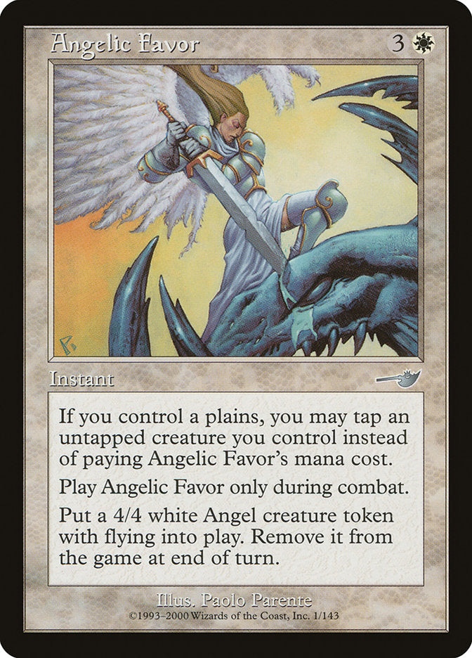 Angelic Favor 1/143 (Nemesis)  - Foil | Good Games Morley