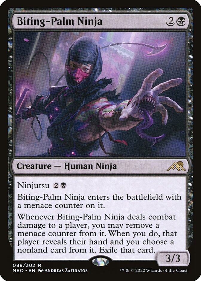 Biting-Palm Ninja 88/302 (Kamigawa: Neon Dynasty)  | Good Games Morley