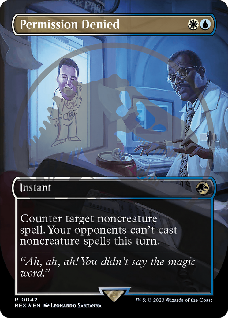 Permission Denied (Emblem) (Borderless) [Jurassic World Collection Tokens] | Good Games Morley