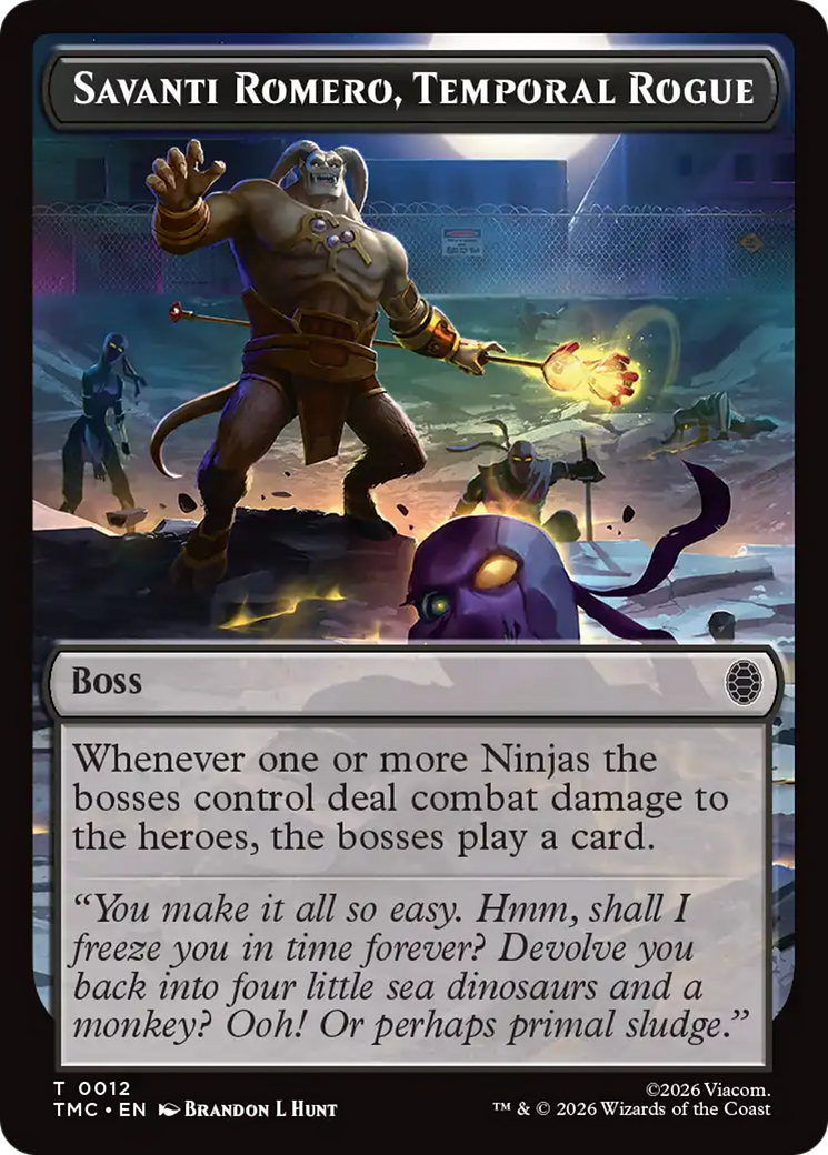 Savanti Romero, Temporal Rogue [Teenage Mutant Ninja Turtles Commander Tokens] | Good Games Morley