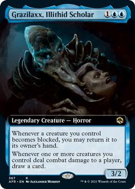 Grazilaxx Illithid Scholar Extended Art 367 (Adventures in the Forgotten Realms)  - Foil | Good Games Morley
