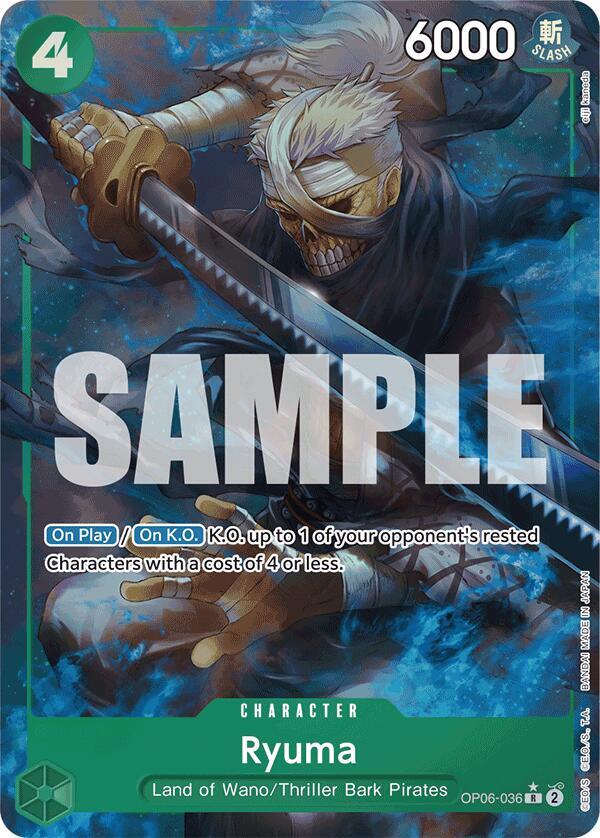 Ryuma OP06-036 (Premium Booster -The Best-)  - Full Art Foil | Good Games Morley