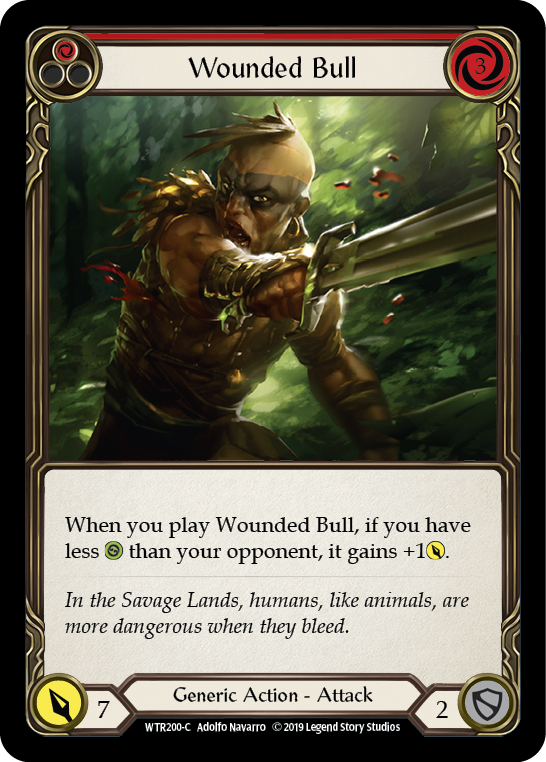 Wounded Bull (Red) [WTR200-C] (Welcome to Rathe)  Alpha Print Normal | Good Games Morley