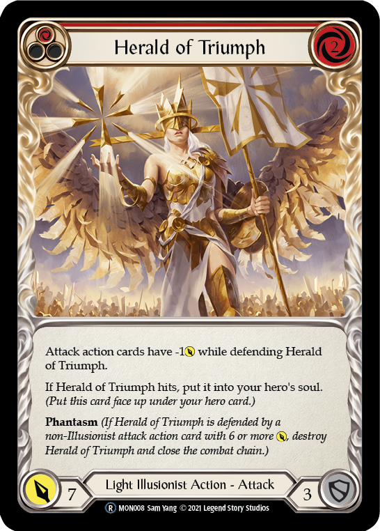 Herald of Triumph (Red) [U-MON008] (Monarch Unlimited)  Unlimited Normal | Good Games Morley