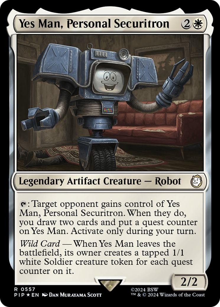 Yes Man, Personal Securitron (Surge Foil) [Fallout] | Good Games Morley