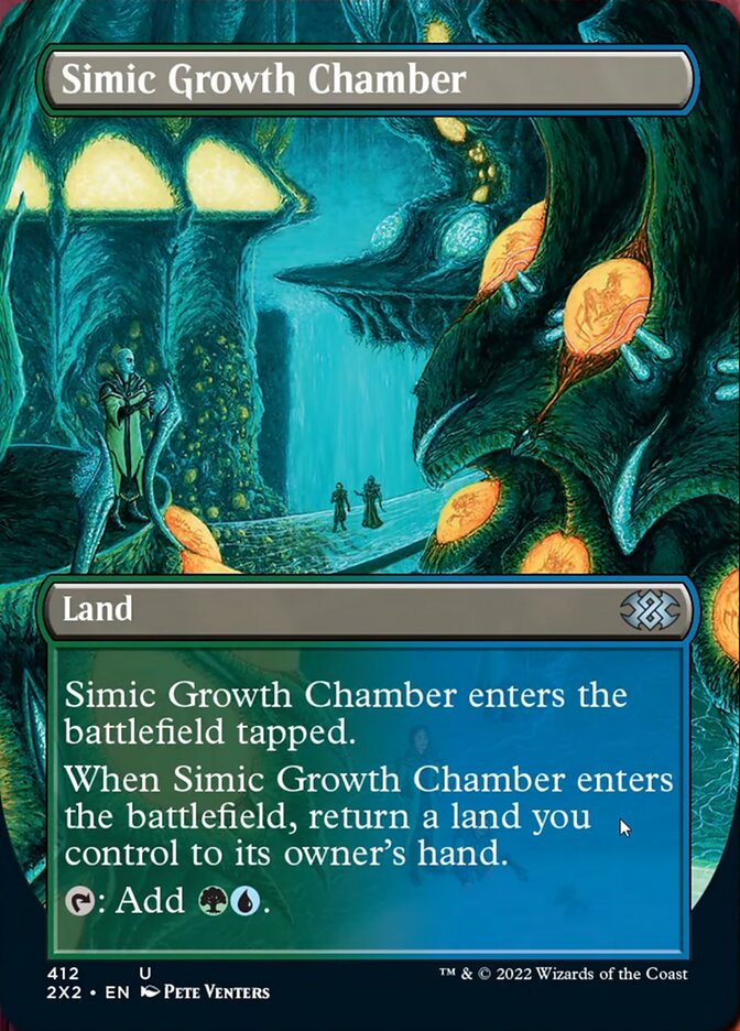 Simic Growth Chamber (Borderless Alternate Art) [Double Masters 2022] | Good Games Morley