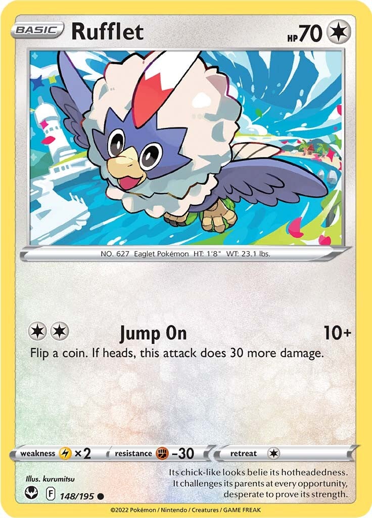 Rufflet (148/195) [Sword & Shield: Silver Tempest] | Good Games Morley