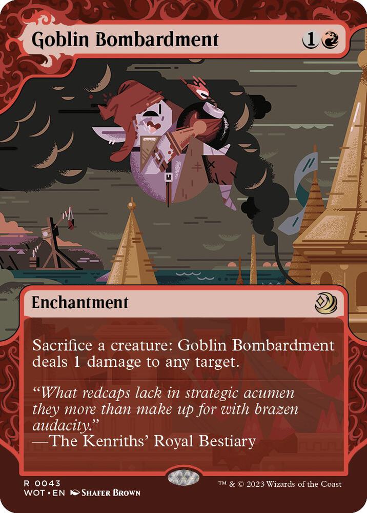 Goblin Bombardment 43/63 (Wilds of Eldraine: Enchanting Tales)  - Showcase Foil | Good Games Morley