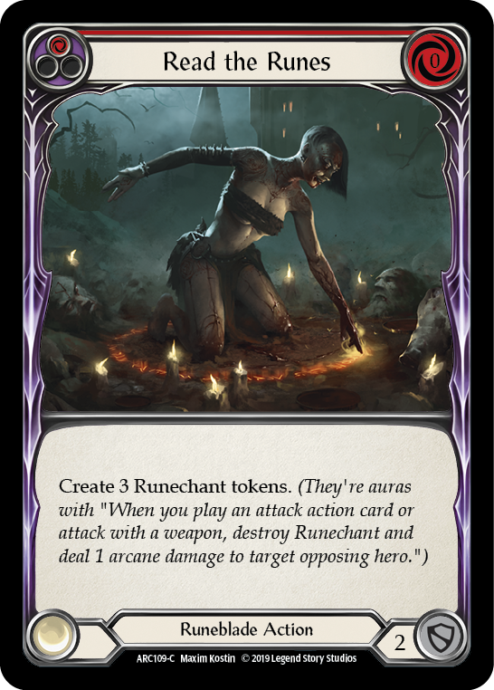 Read the Runes (Red) [ARC109-C] (Arcane Rising)  1st Edition Normal | Good Games Morley