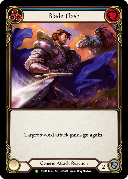 Blade Flash (Blue) [LGS149] (Promo)  Rainbow Foil | Good Games Morley