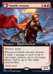 Volatile Arsonist // Dire-Strain Anarchist (Extended Art) [Innistrad: Crimson Vow] | Good Games Morley