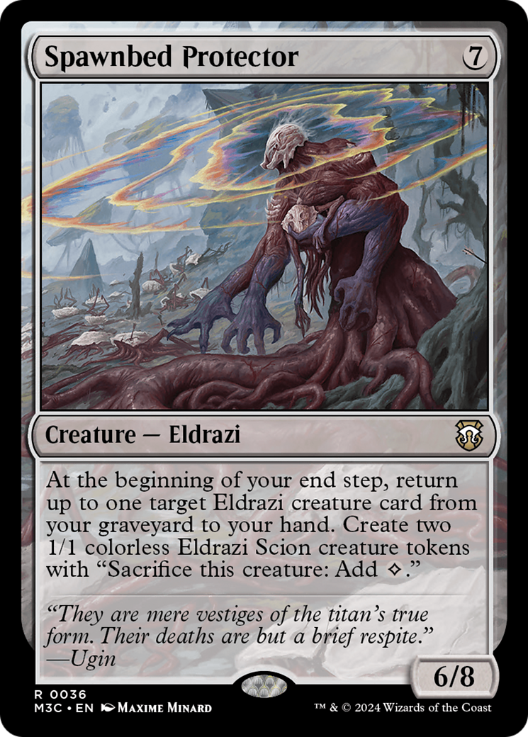 Spawnbed Protector (Ripple Foil) [Modern Horizons 3 Commander] | Good Games Morley