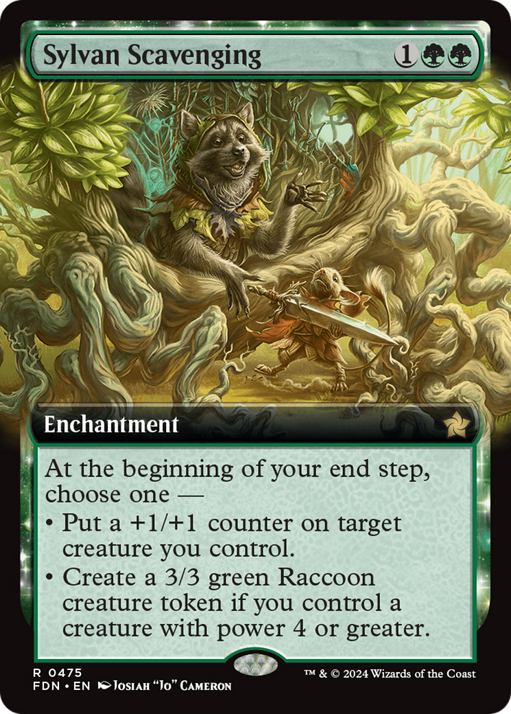 Sylvan Scavenging (Extended Art) [Foundations] | Good Games Morley