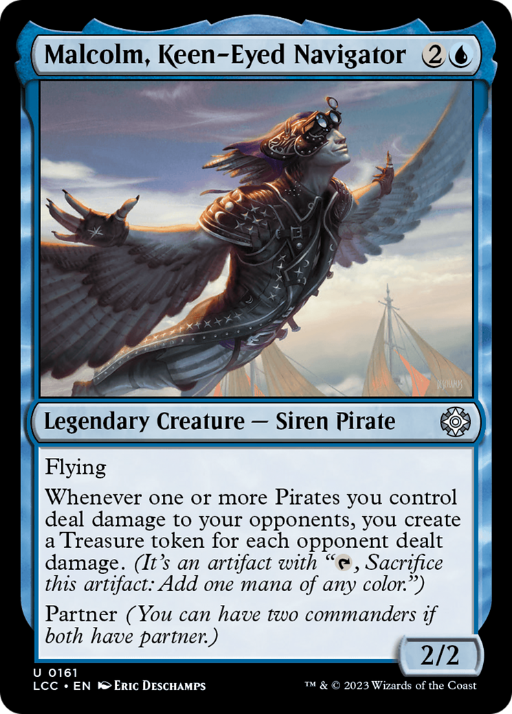 Malcolm, Keen-Eyed Navigator [The Lost Caverns of Ixalan Commander] | Good Games Morley