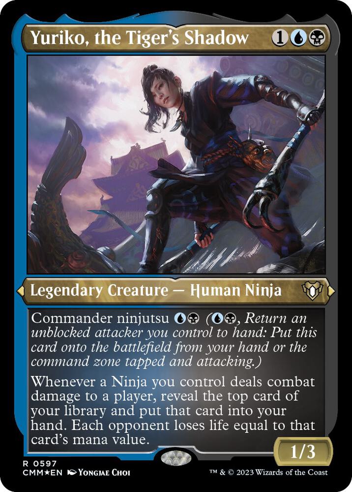 Yuriko, the Tiger's Shadow 597/451 (Commander Masters)  - Etched Foil | Good Games Morley