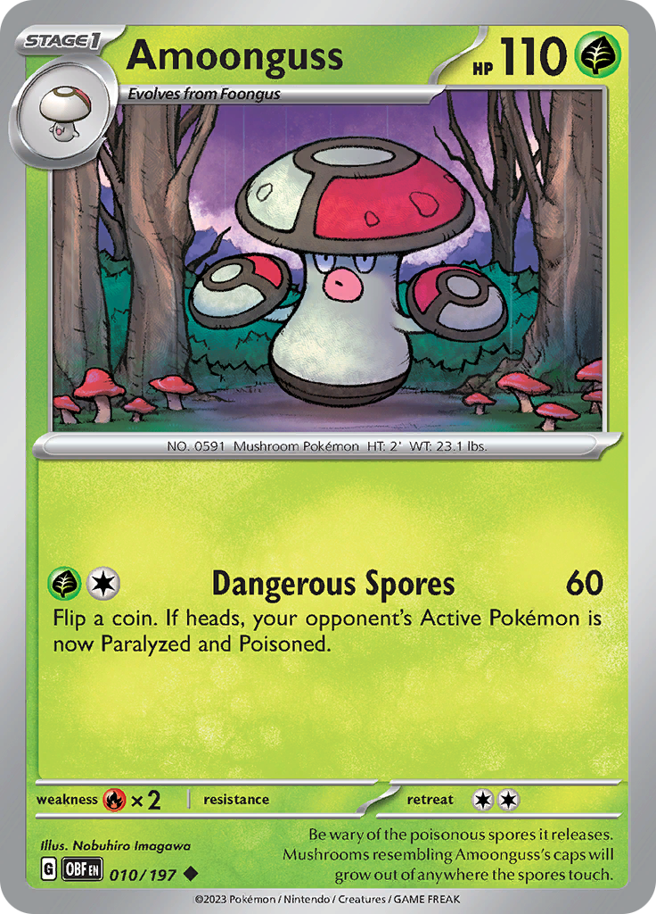 Amoonguss (010/197) [Scarlet & Violet: Obsidian Flames] | Good Games Morley