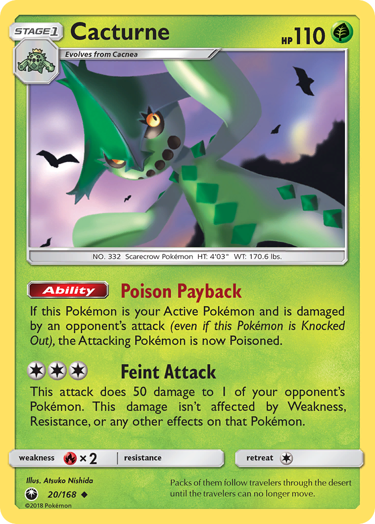 Cacturne (20/168) [Sun & Moon: Celestial Storm] | Good Games Morley