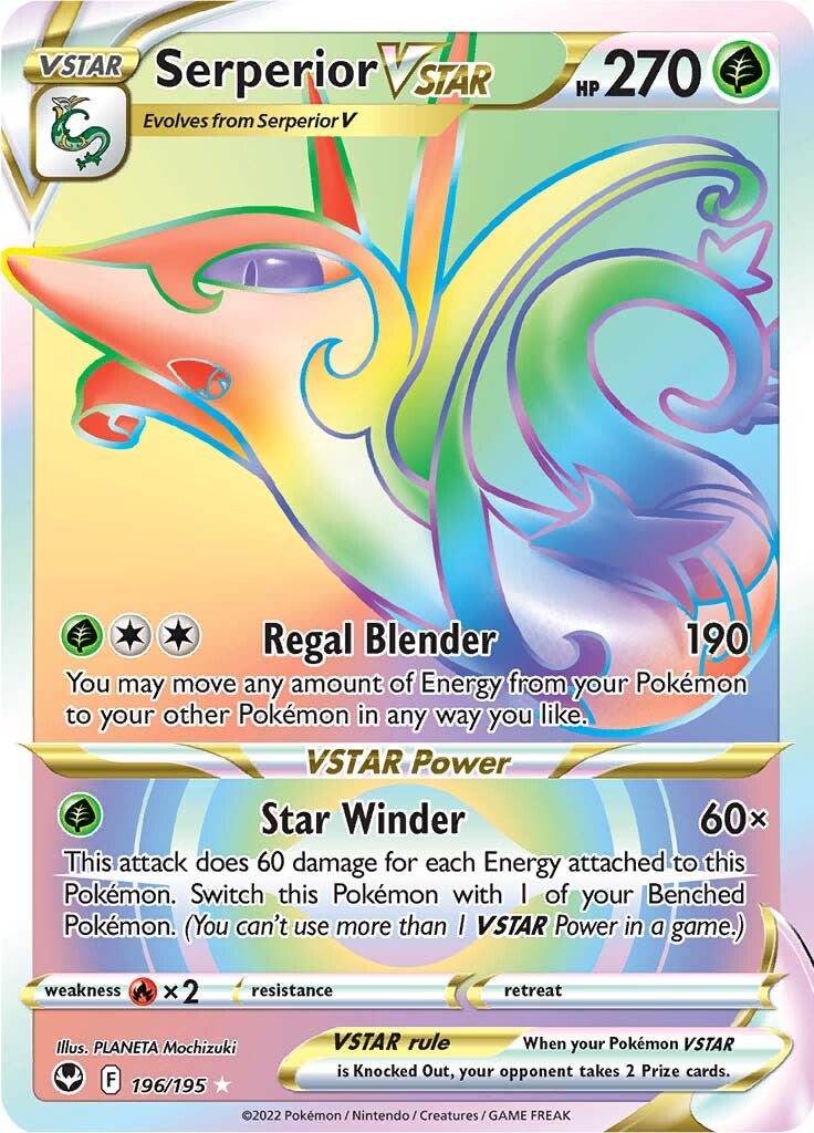 Serperior VSTAR (196/195) [Sword & Shield: Silver Tempest] | Good Games Morley