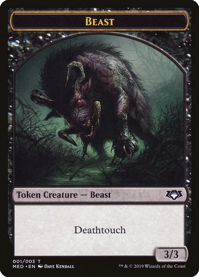 Beast Token [Mythic Edition Tokens] | Good Games Morley