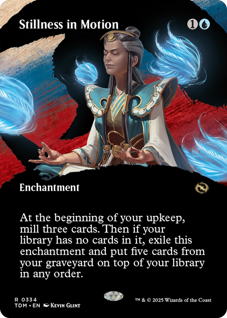 Stillness in Motion (Borderless) [Tarkir: Dragonstorm] | Good Games Morley