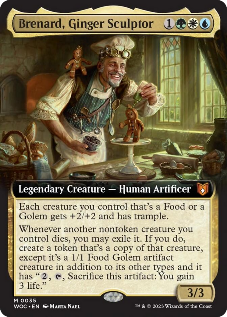 Brenard, Ginger Sculptor (Extended Art) [Wilds of Eldraine Commander] | Good Games Morley