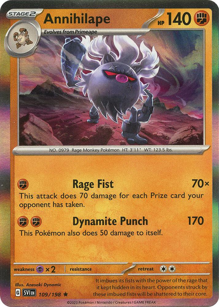 Annihilape 109/198 (SV01: Scarlet & Violet Base Set)  - Holofoil | Good Games Morley