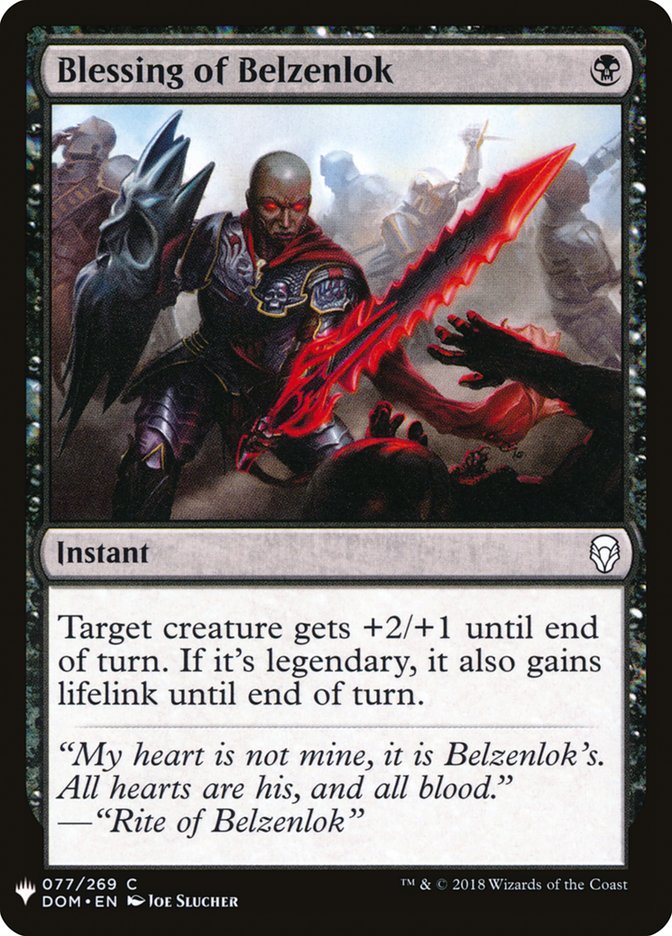 Blessing of Belzenlok [Mystery Booster] | Good Games Morley