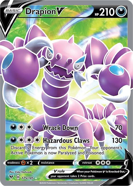 Drapion V 175/185 (SWSH04: Vivid Voltage)  - Holofoil | Good Games Morley