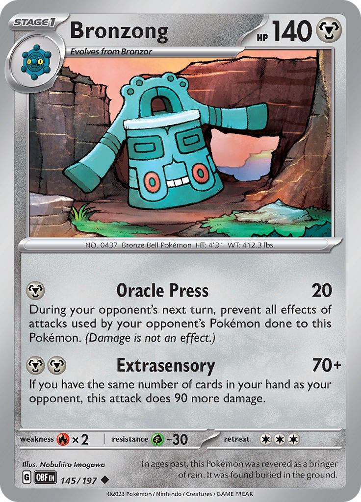 Bronzong (145/197) [Scarlet & Violet: Obsidian Flames] | Good Games Morley
