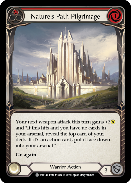 Nature's Path Pilgrimage (Red) [U-WTR147] (Welcome to Rathe Unlimited)  Unlimited Rainbow Foil | Good Games Morley