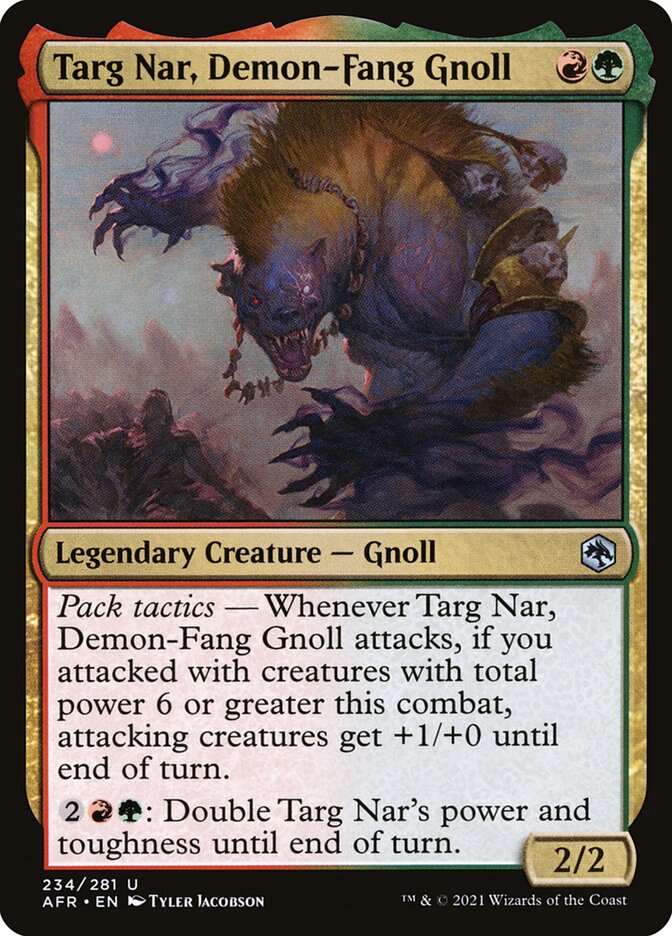Targ Nar, Demon-Fang Gnoll 234/281 (Adventures in the Forgotten Realms)  | Good Games Morley