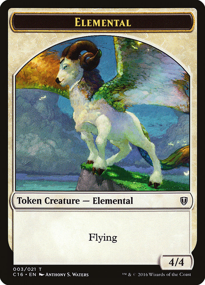 Elemental // Soldier Double-Sided Token [Commander 2016 Tokens] | Good Games Morley