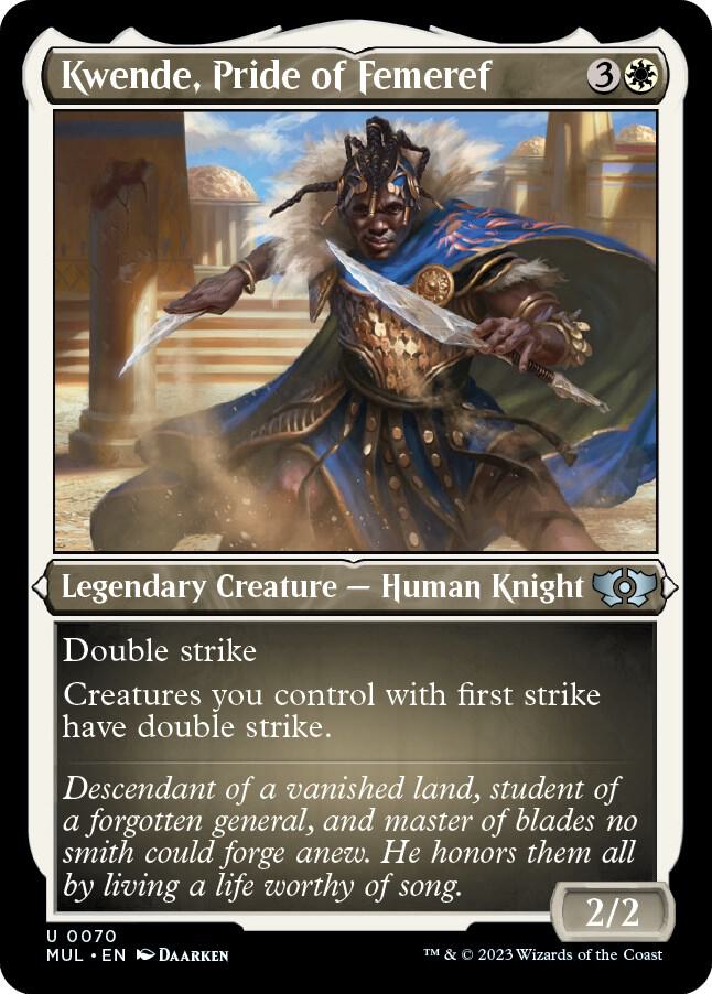Kwende, Pride of Femeref 70/65 (March of the Machine: Multiverse Legends)  - Etched Foil | Good Games Morley
