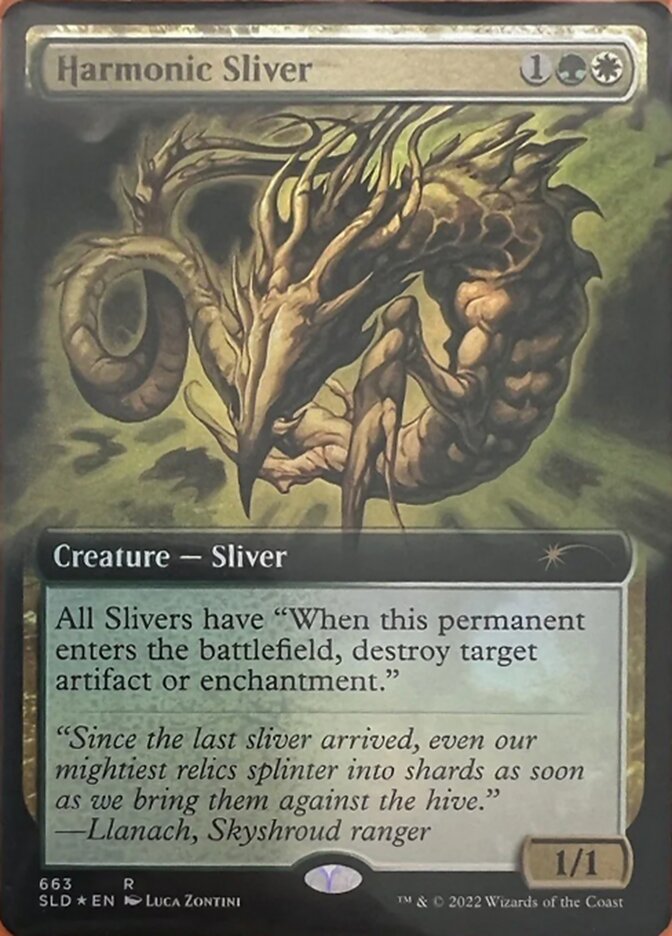 Harmonic Sliver (Extended Art) [Secret Lair Drop Promos] | Good Games Morley