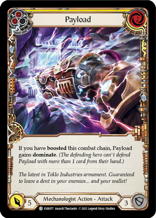 Payload (Yellow) [EVR077] (Everfest)  1st Edition Rainbow Foil | Good Games Morley