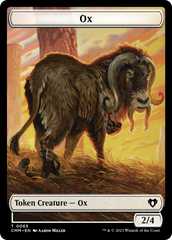 Phyrexian Golem // Ox Double-Sided Token [Commander Masters Tokens] | Good Games Morley
