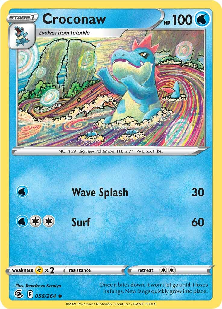Croconaw (056/264) [Sword & Shield: Fusion Strike] | Good Games Morley