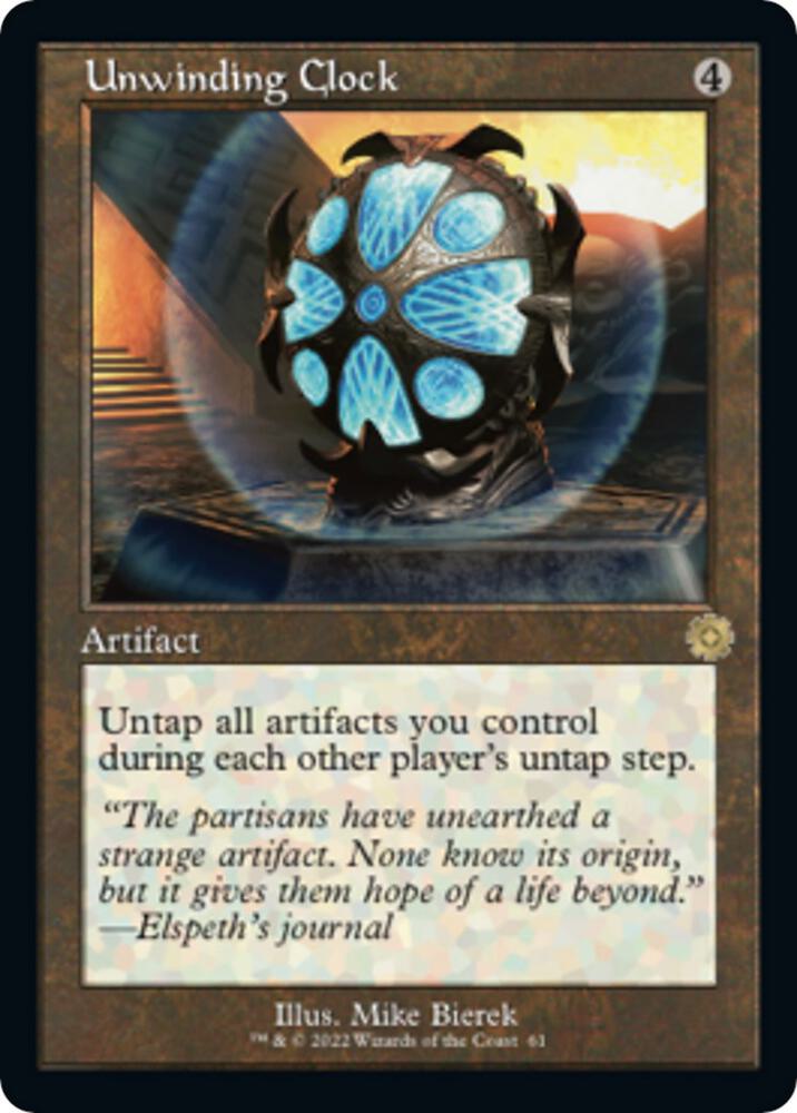 Unwinding Clock 61 (The Brothers' War: Retro Frame Artifacts)  - Foil | Good Games Morley