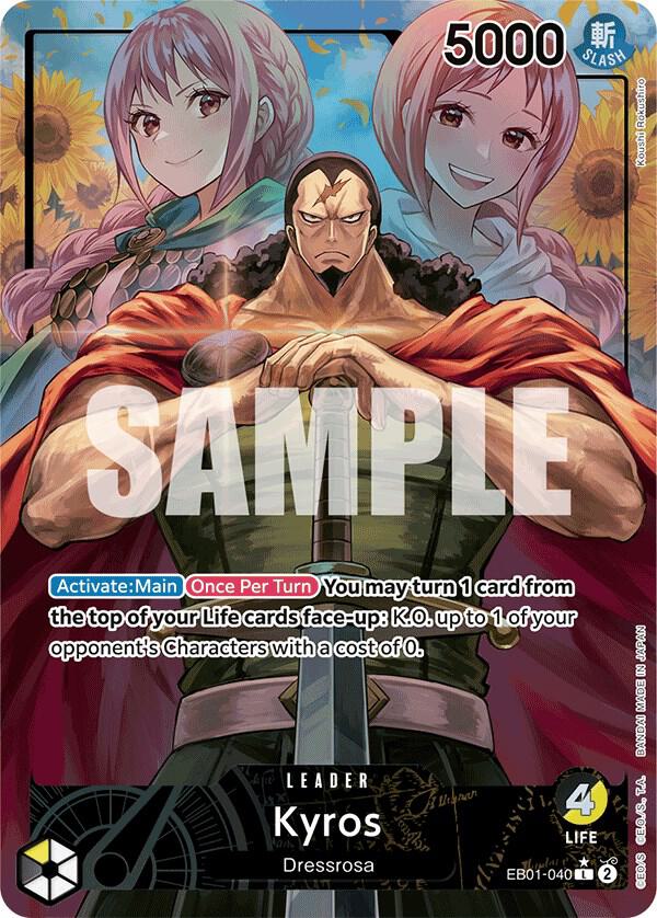 Kyros EB01-040 (Extra Booster: Memorial Collection)  - Alternate Art Foil | Good Games Morley