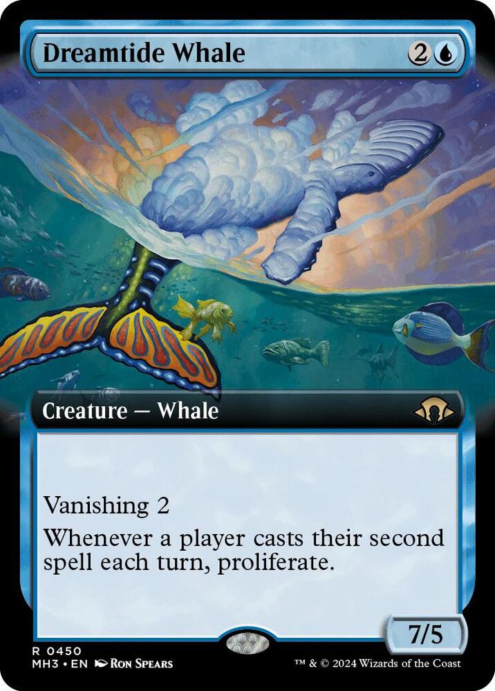Dreamtide Whale 450/319 (Modern Horizons 3)  - Extended Art | Good Games Morley
