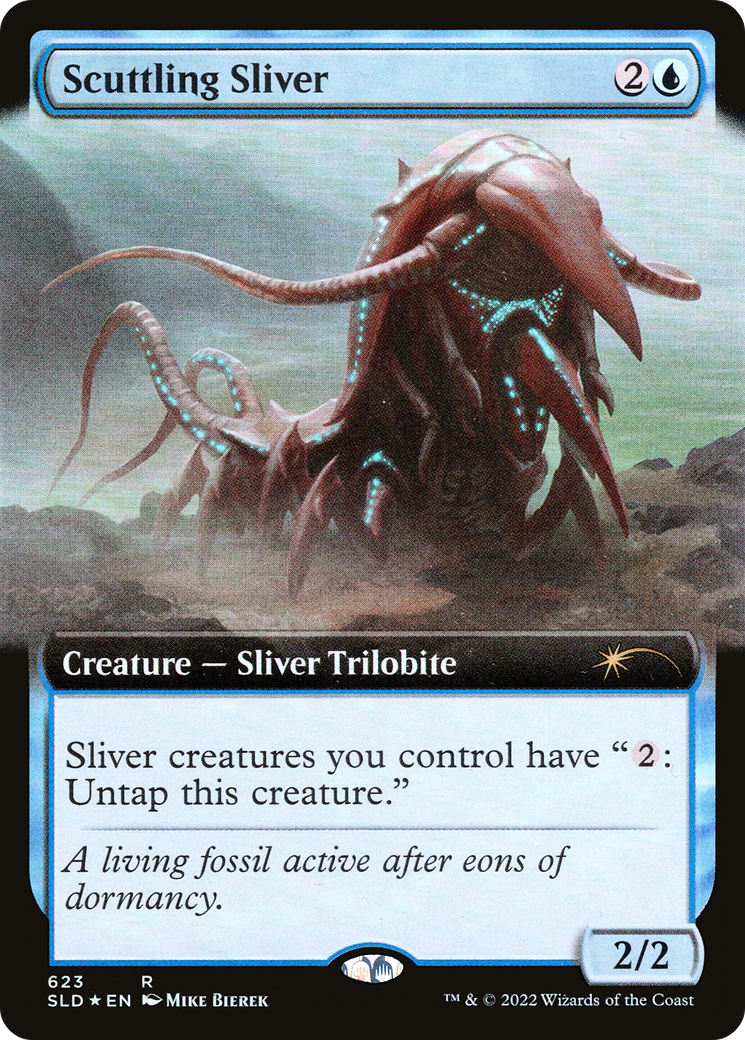 Scuttling Sliver (Extended Art) [Secret Lair Drop Promos] | Good Games Morley