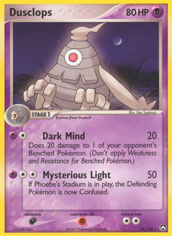 Dusclops (14/108) (Theme Deck Exclusive) [EX: Power Keepers] | Good Games Morley