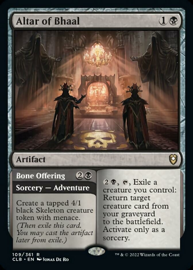 Altar of Bhaal // Bone Offering [Commander Legends: Battle for Baldur's Gate] | Good Games Morley