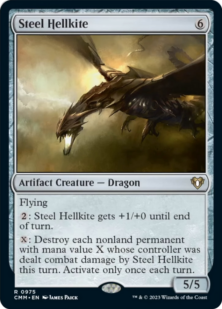 Steel Hellkite [Commander Masters] | Good Games Morley