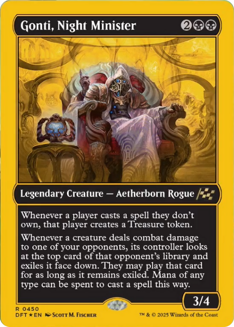 Gonti, Night Minister (First-Place Foil) [Aetherdrift] | Good Games Morley