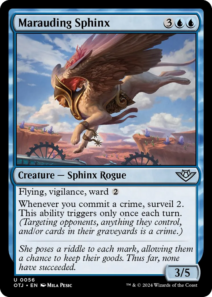 Marauding Sphinx [Outlaws of Thunder Junction] | Good Games Morley