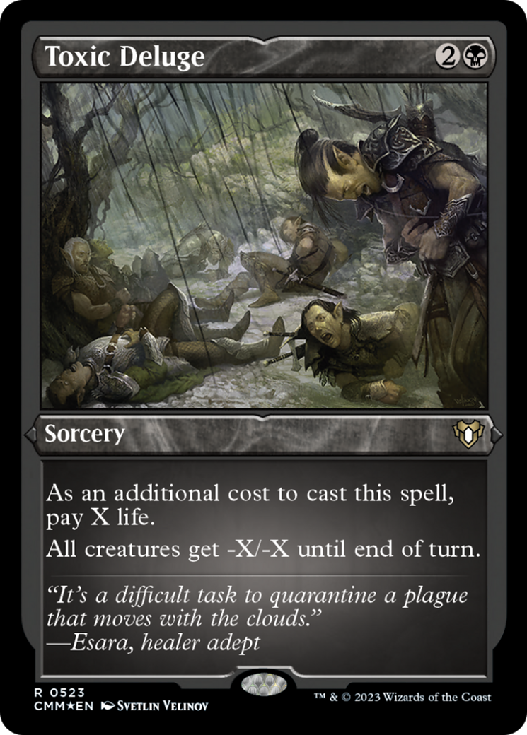 Toxic Deluge (Foil Etched) [Commander Masters] | Good Games Morley